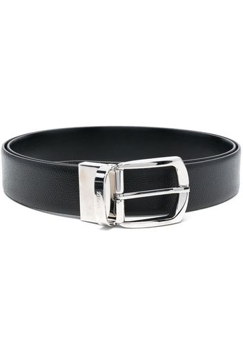 Zegna reversible leather 35mm belt - Schwarz