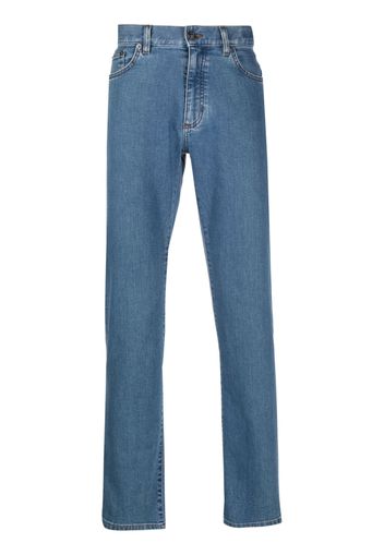 Zegna mid-rise straight-leg jeans - Blau