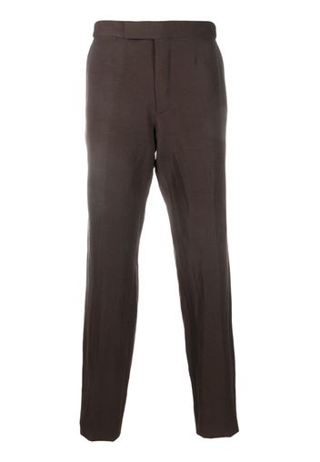 Zegna mid-rise tapered trousers - Braun