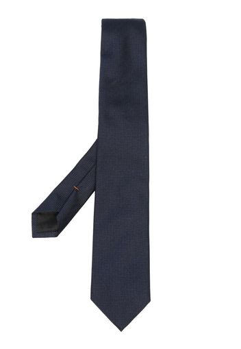 Zegna woven silk tie - Blau