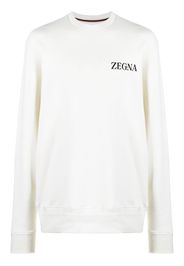 Zegna Sweatshirt mit Logo-Print - VJC - WHITE