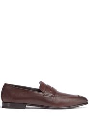 Zegna L'Asola leather loafers - Braun