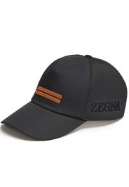 Zegna Technical embroidered cap - Schwarz