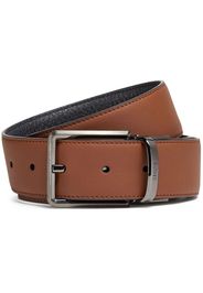 Zegna Foliage reversible leather belt - Braun