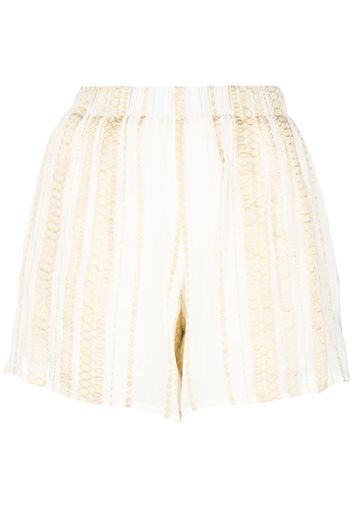 Zeus+Dione Bestickte Shorts - Gold