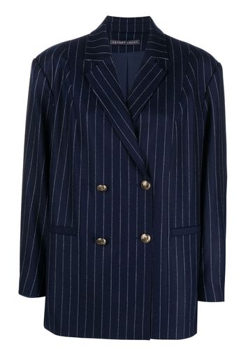 ZEYNEP ARCAY pinstripe-pattern double breasted blazer - Blau