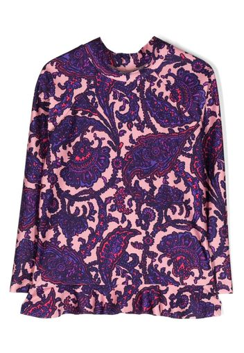 ZIMMERMANN Kids paisley-print sun-protective top - Violett