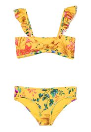 ZIMMERMANN KIDS Bikini mit Tropicana-Print - Gelb