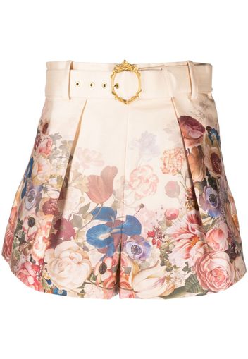 ZIMMERMANN Luminosity silk-blend shorts - Nude