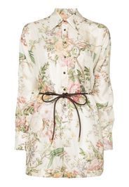 ZIMMERMANN Waverly Playsuit aus Seide - Nude