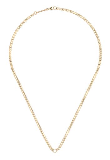 Zoë Chicco 14kt Goldhalskette mit einem Diamanten - YELLOW GOLD