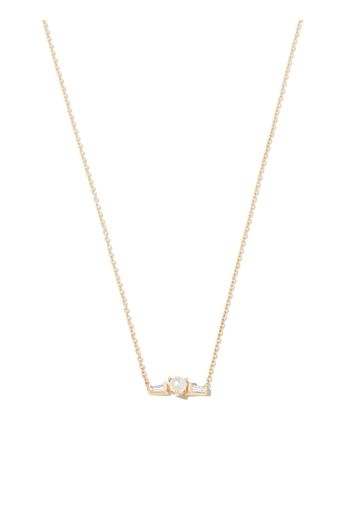 Zoë Chicco 14kt yellow gold pearl and diamond necklace