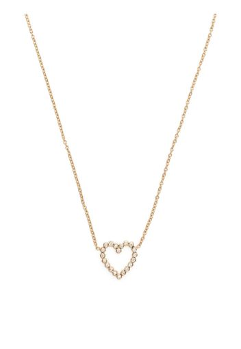 Zoë Chicco 14kt yellow gold heart diamond necklace
