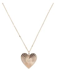 Zoë Chicco 14kt Radiant Heart Gelbgoldhalskette mit Diamanten