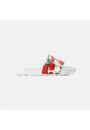 Morro Bay Slipper Wmn white-red