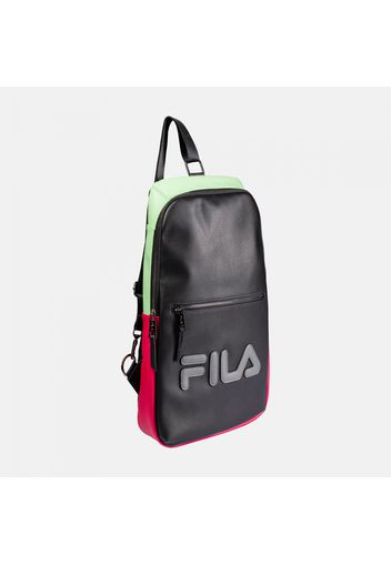 Backpack black-green-sangria