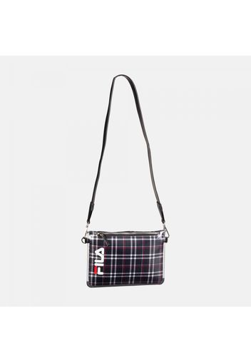 Transparent Cross Body Bag black-tartan-aop