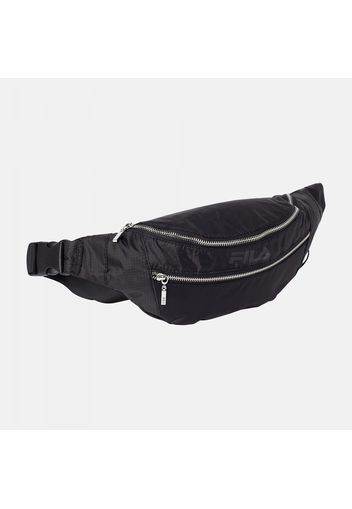 Waist Bag Light Ripstop Double Zipper black