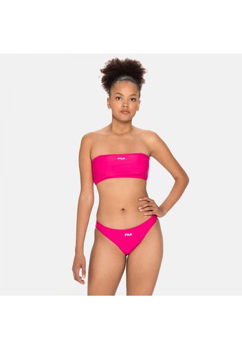 Saray Bandeau Bikini pink-peacock