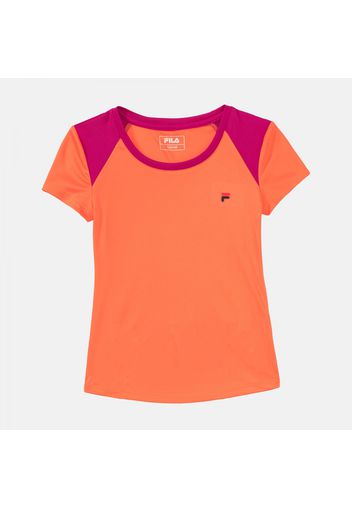 Kids Girls Shirt Josephine hot-coral