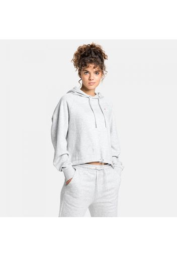 Elaxi Cropped Hoody lightgrey-melange