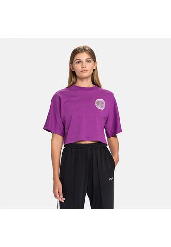 Anemore Cropped Wide Tee sparkling-grape