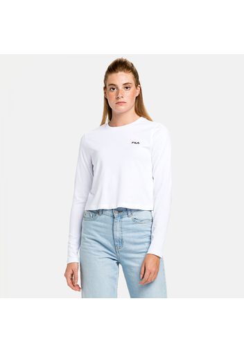 Ece Cropped Longsleeve Shirt white