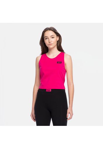 Basin Cropped Tank Top pink-peacock