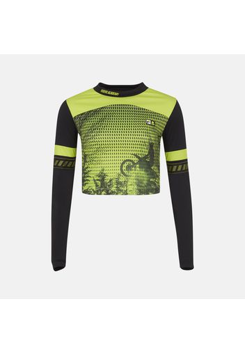 VR46 C27 Cropped Longsleeve acid-lime-black