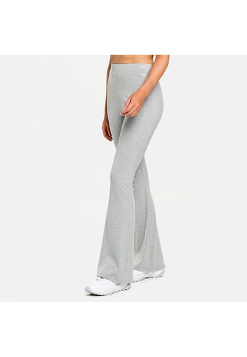 Elwyn Ribbed Flared Stretch Trousers lightgrey-melange