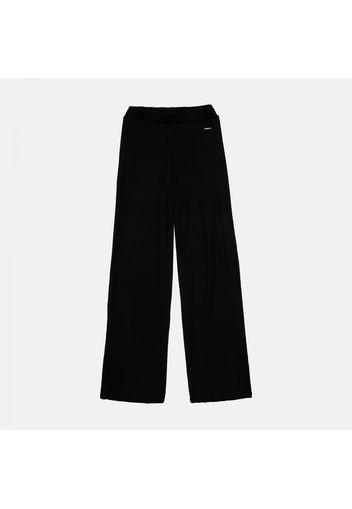 Dasha Wide Ribbed Trousers black