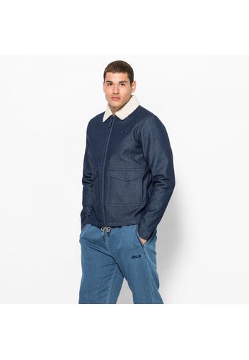 Toti Denim Sherpa Coach Jacket