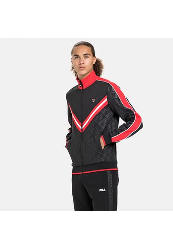 Men Tauri Track Jacket black-true-red