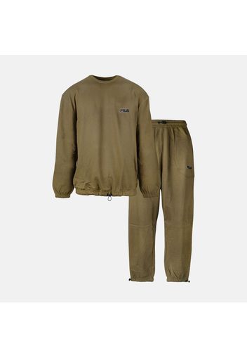 Brushed Cotton Fleece Pyjama military