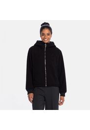 Bolgrad Cropped Hooded Sherpa Jacket moonless-night