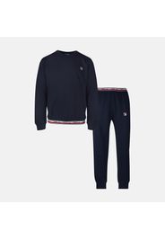 Brushed Cotton Fleece Pyjama navy