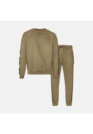 Brushed Cotton Fleece Pyjama military