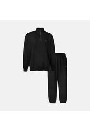 Brushed Cotton Fleece Pyjama black