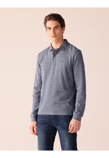 Longsleeve Jersey Poloshirt Bicolor