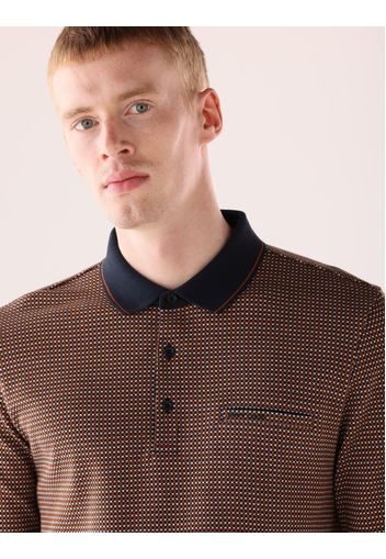 Longsleeve Jacquard Poloshirt