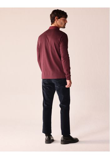 Longsleeve Jersey Poloshirt Bicolor