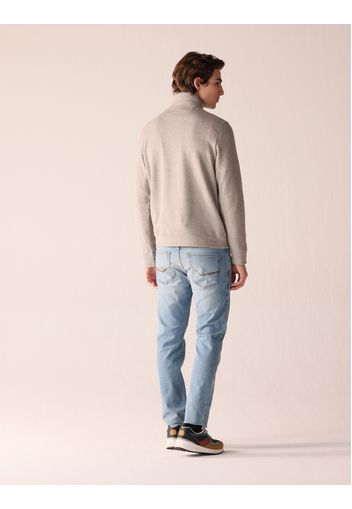 Sweatshirt mit Hahnentritt-Muster