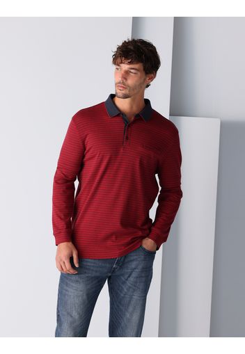 Longsleeve Poloshirt gestreift