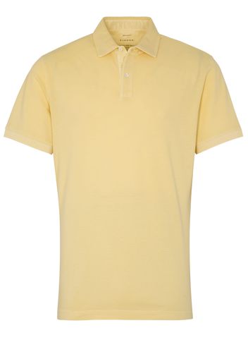 Eterna kurzarm poloshirt regular fit even piquée hellgelb unifarben