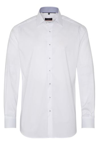 Eterna langarm hemd modern fit performance shirt twill-stretch weiss unifarben