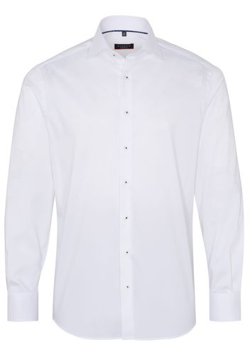 Eterna langarm hemd modern fit performance shirt stretch weiss unifarben