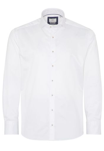 Eterna langarm hemd modern fit soft tailoring twill weiss unifarben