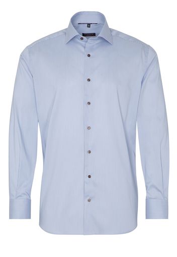 Eterna langarm hemd modern fit performance shirt stretch hellblau strukturiert