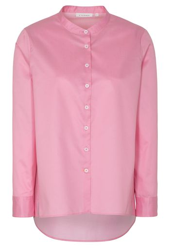 Eterna langarm bluse modern classic casual luxury twill pink unifarben