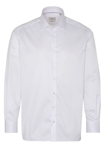 Eterna langarm hemd comfort fit gentle shirt twill weiss unifarben